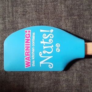 Warning This Kitchen Contains Nuts Funny Spatula Heat Resistant Dish Washer Safe